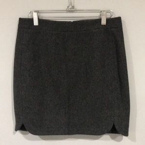 Gray wool J.Crew miniskirt in size 0